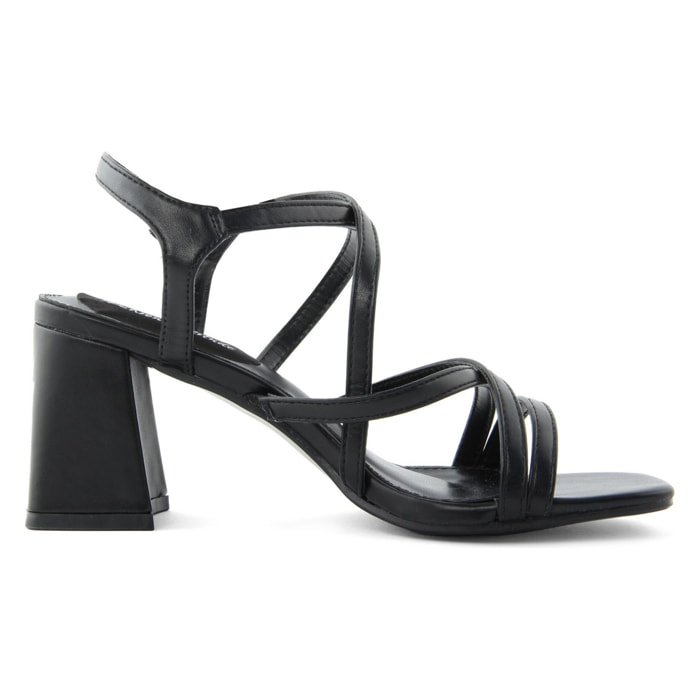 Sandali Donna colore Nero-Altezza tacco:8cm