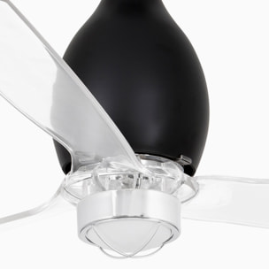 MINI ETERFAN M LED Ventilateur noir brillant/transparent DC