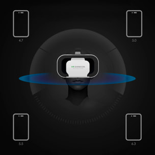 Gafas de realidad virtual G05A. Vista panorámica 360º con campo de visión de 100º. Compatibles con IOS, Android, HarmonyOS.