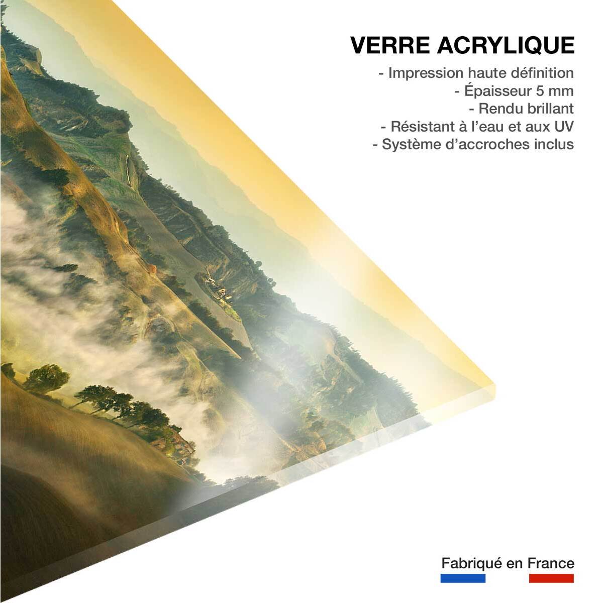 Tableau Paysage de Toscane Tableau plexiglas