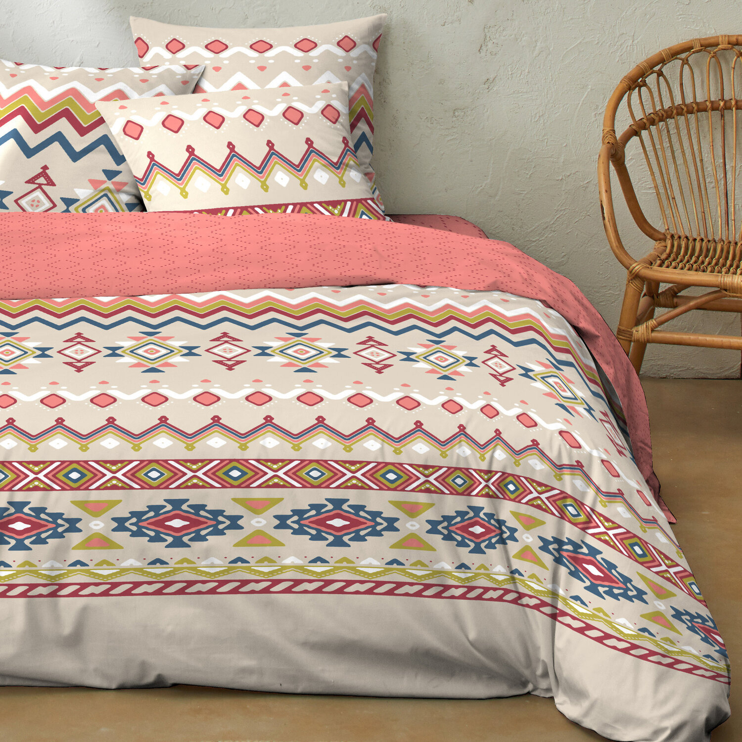Parure housse de couette coton 51 fils amarok