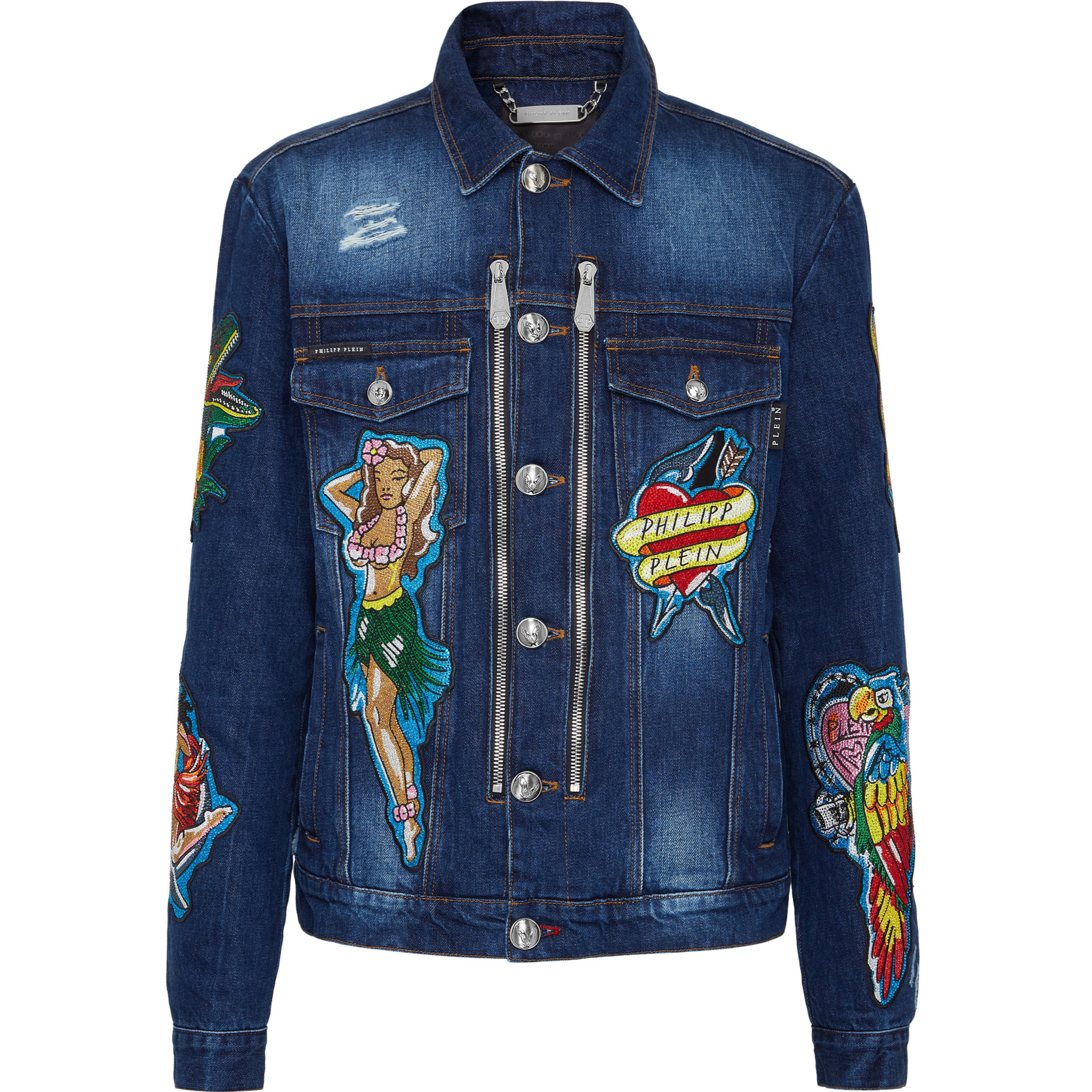 PHILIPP PLEIN Denim Jacket HAWAII