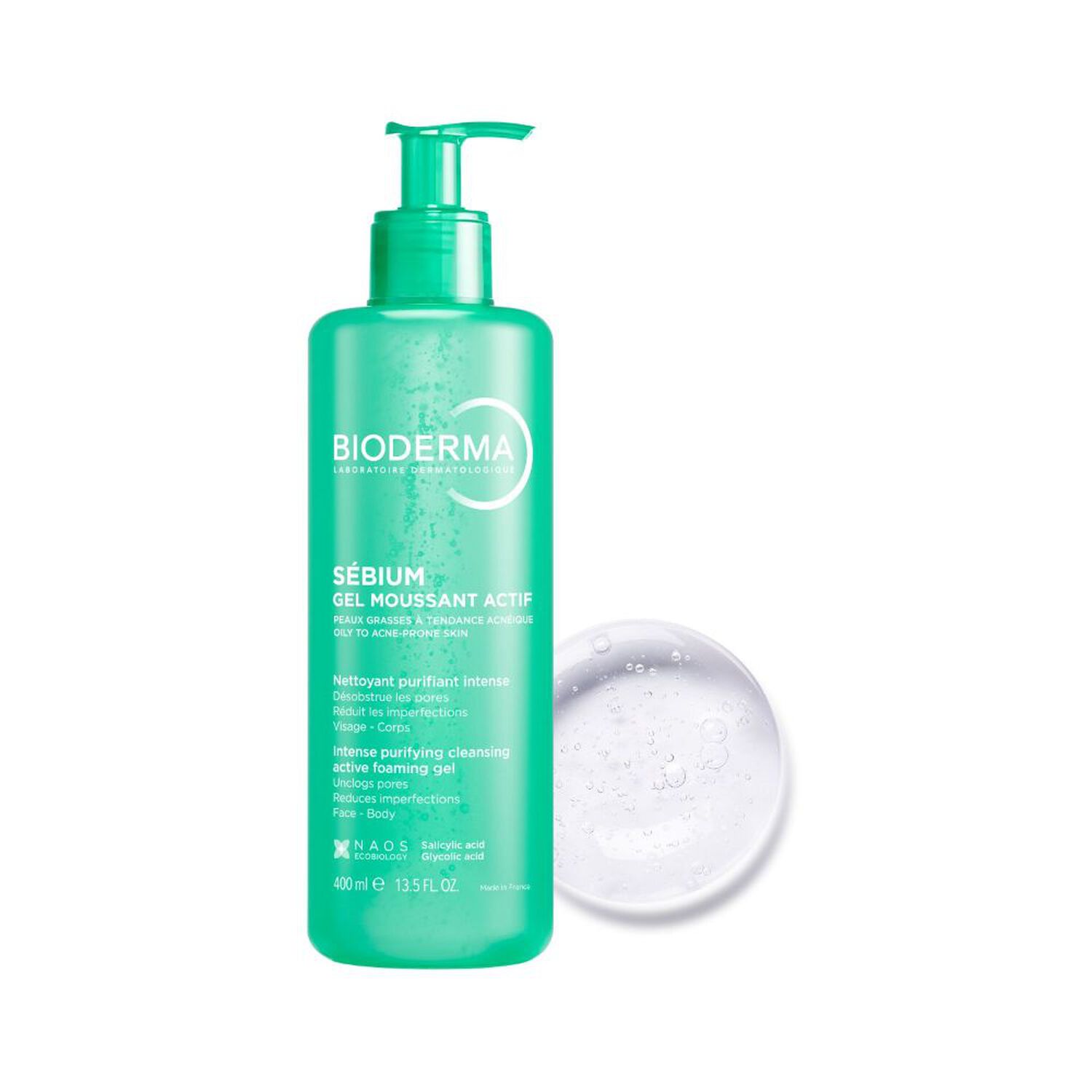 Sebium - Gel Moussant Actif Nettoyant Purifiant Intense 400ml
