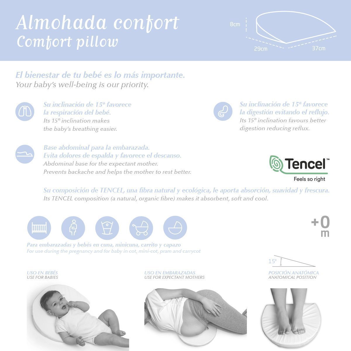 Cambrass Almohada Confort Liso E