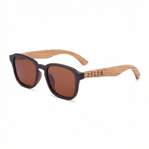 Gafas de Sol Feler 1510-2 Polarizadas de Madera Unisex 51 mm