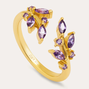 Anello Buganvillea Placcato Oro