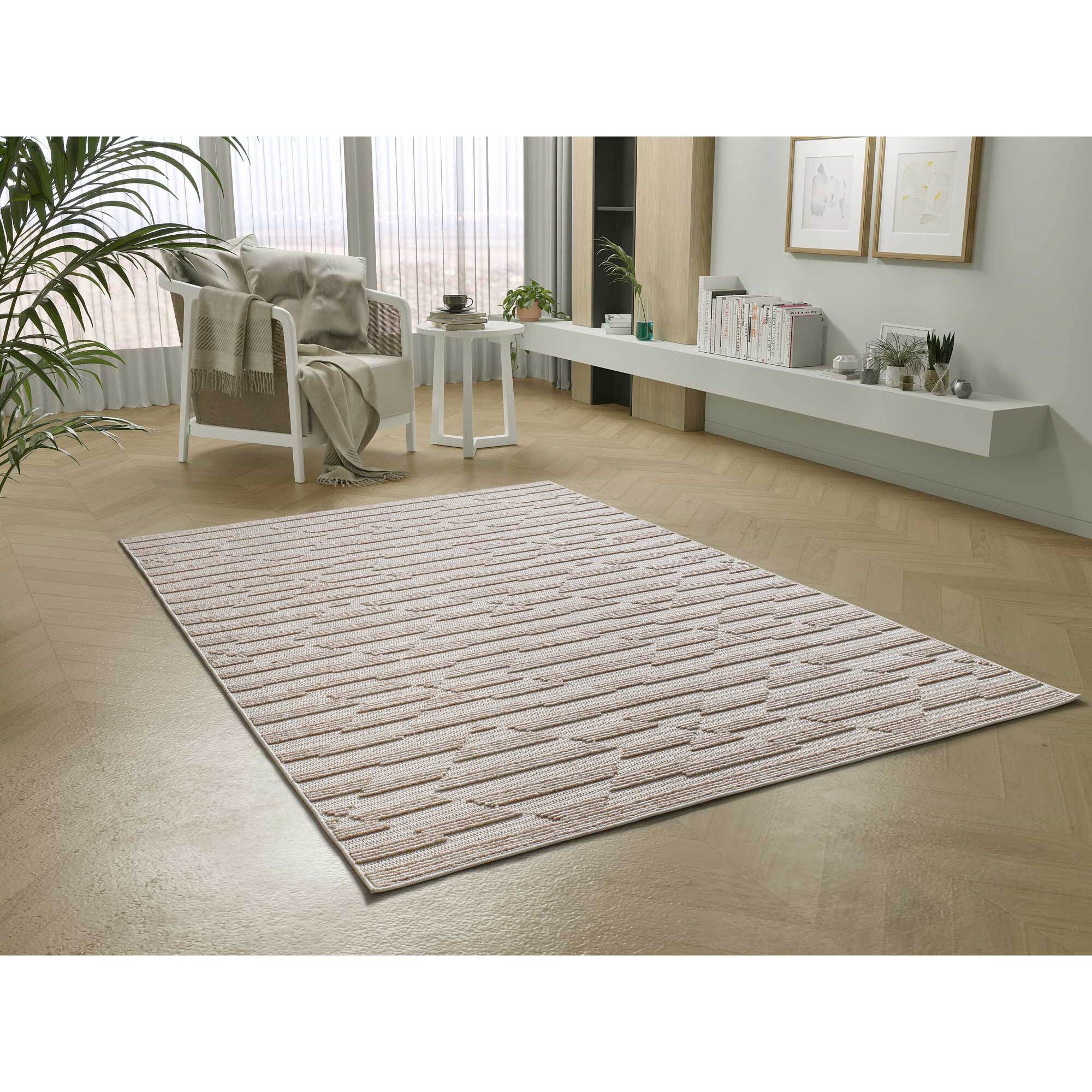 ELEMENT Alfombra en estilo Ã©tnico con relieve de color visÃ³n, varias medidas disponibles.