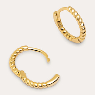 Orecchino Twist Argento Placcato Oro