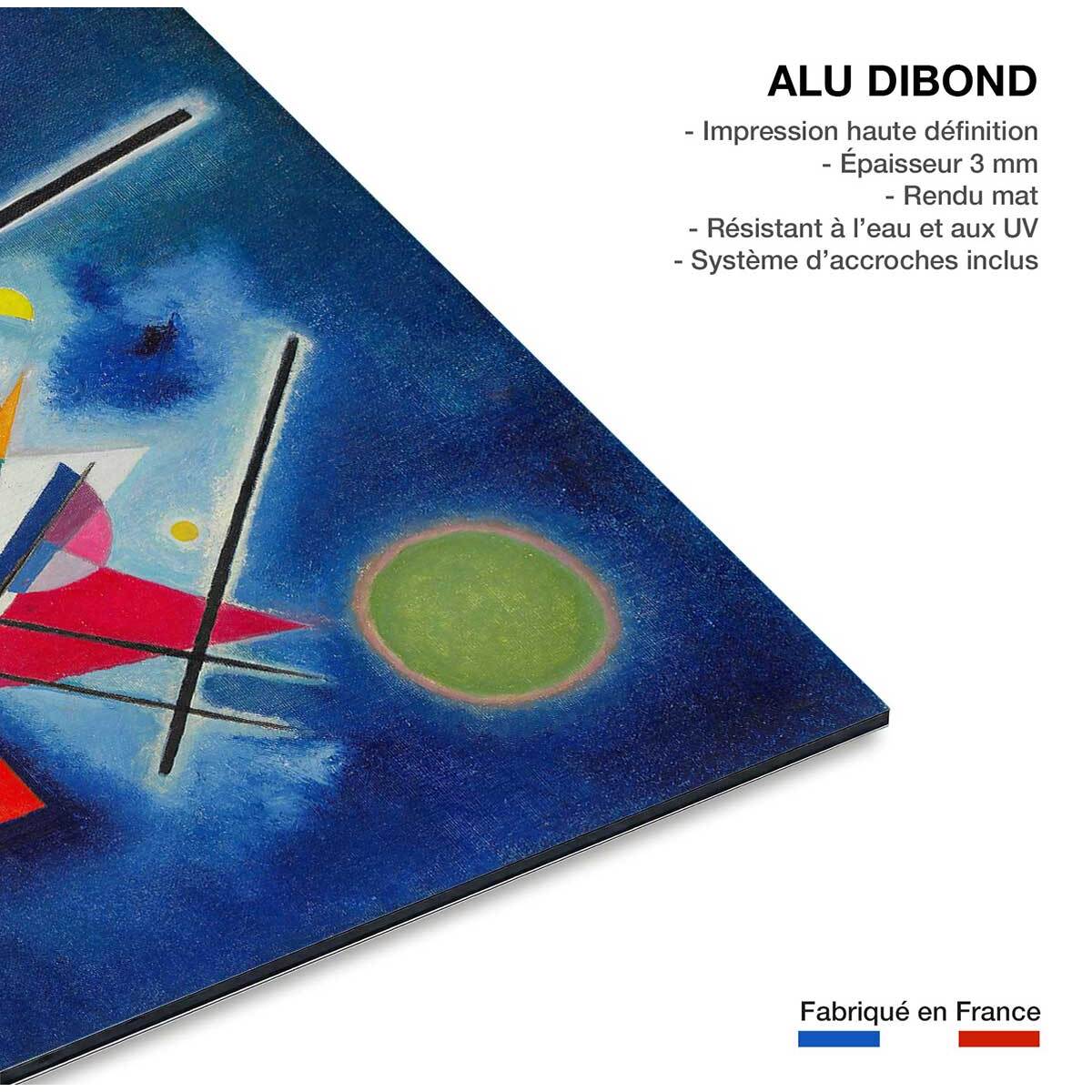 Tableau célèbre Kandinsky Blue Painting Tableau alu Dibond