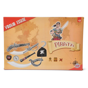 Kit Travestimento Voglio Essere Pirata Set Accessori Giocattolo