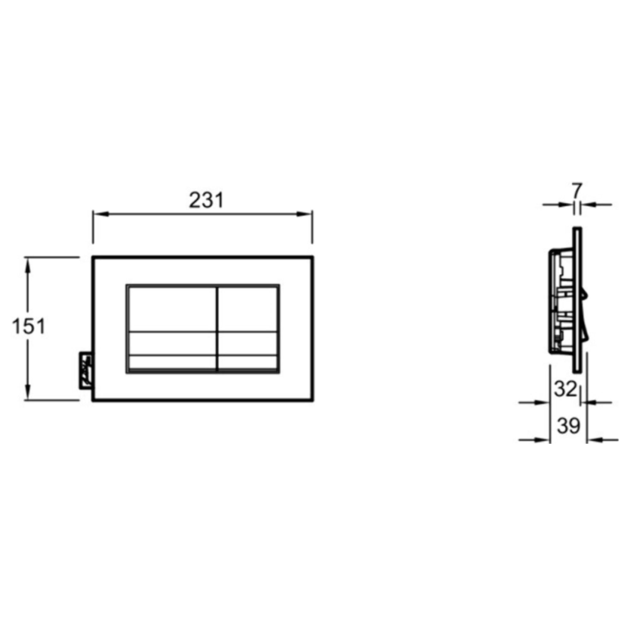 Pack WC suspendu compact Patio + bâti support + plaque