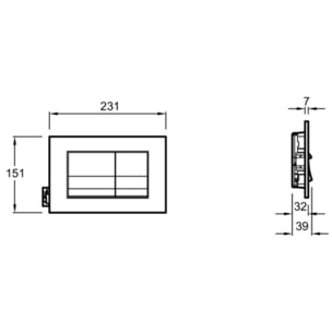 Pack WC suspendu compact Patio + bâti support + plaque