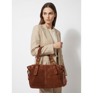 Borsa a mano da donna Made in Italy - Modello Lumena Lux - 100% pelle - 20.0 x 21.0 x 33.0 cm