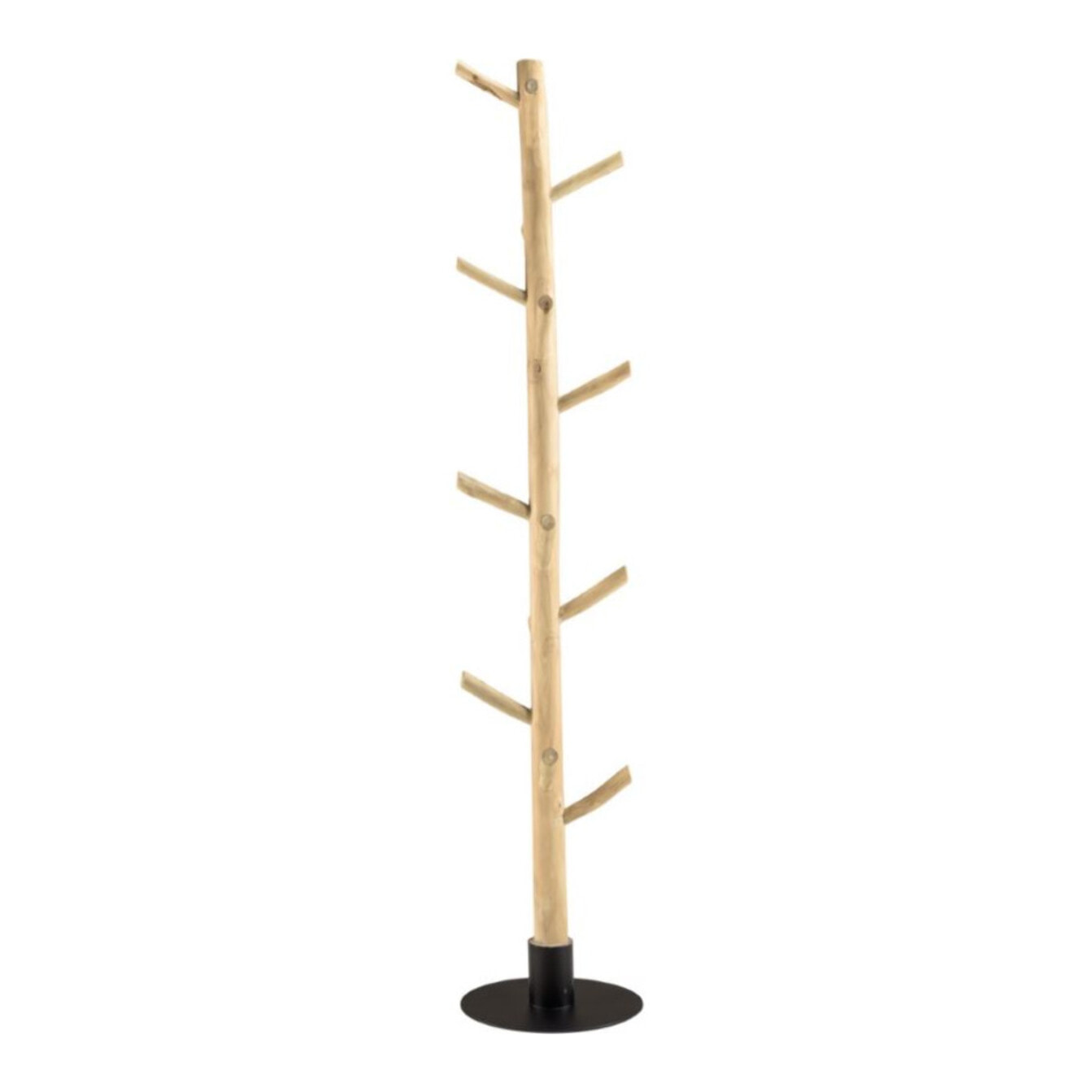 WILL - Porte-manteau multibranches en teck naturel