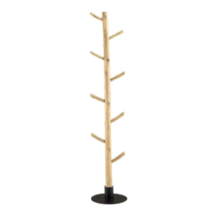 WILL - Porte-manteau multibranches en teck naturel