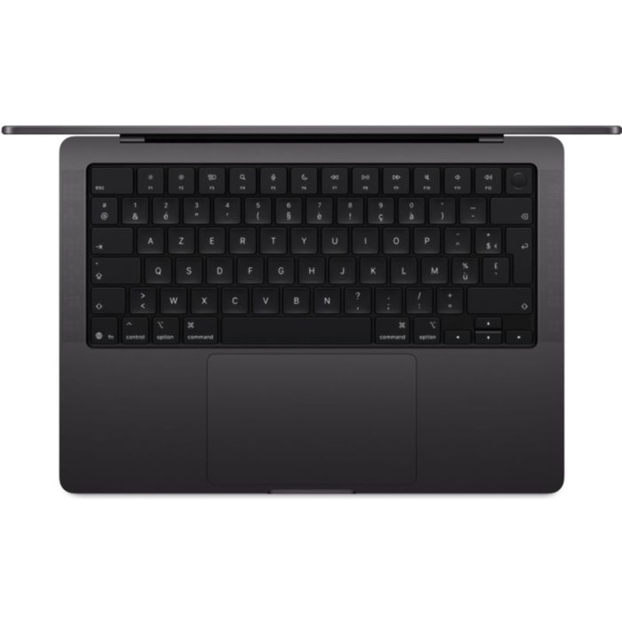 Ordinateur Apple MACBOOK Pro 14" Puce M5 Pro CPU 15 / GPU 16 coeurs Mémoire RAM 24Go Stockage 2To SSD XDR Noir sidéral