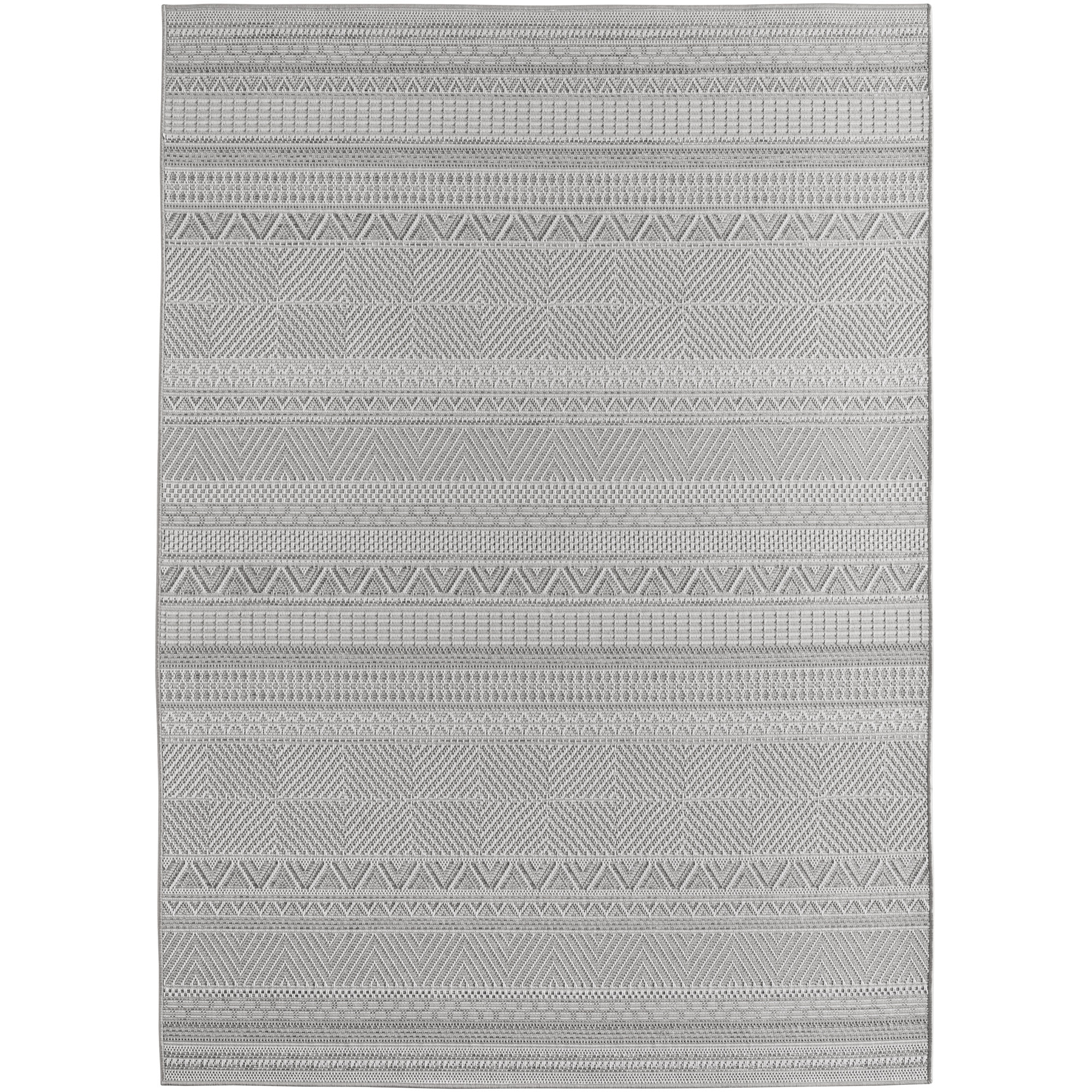 TENERIFE - Tapis intérieur/extérieur gris, design ethnique