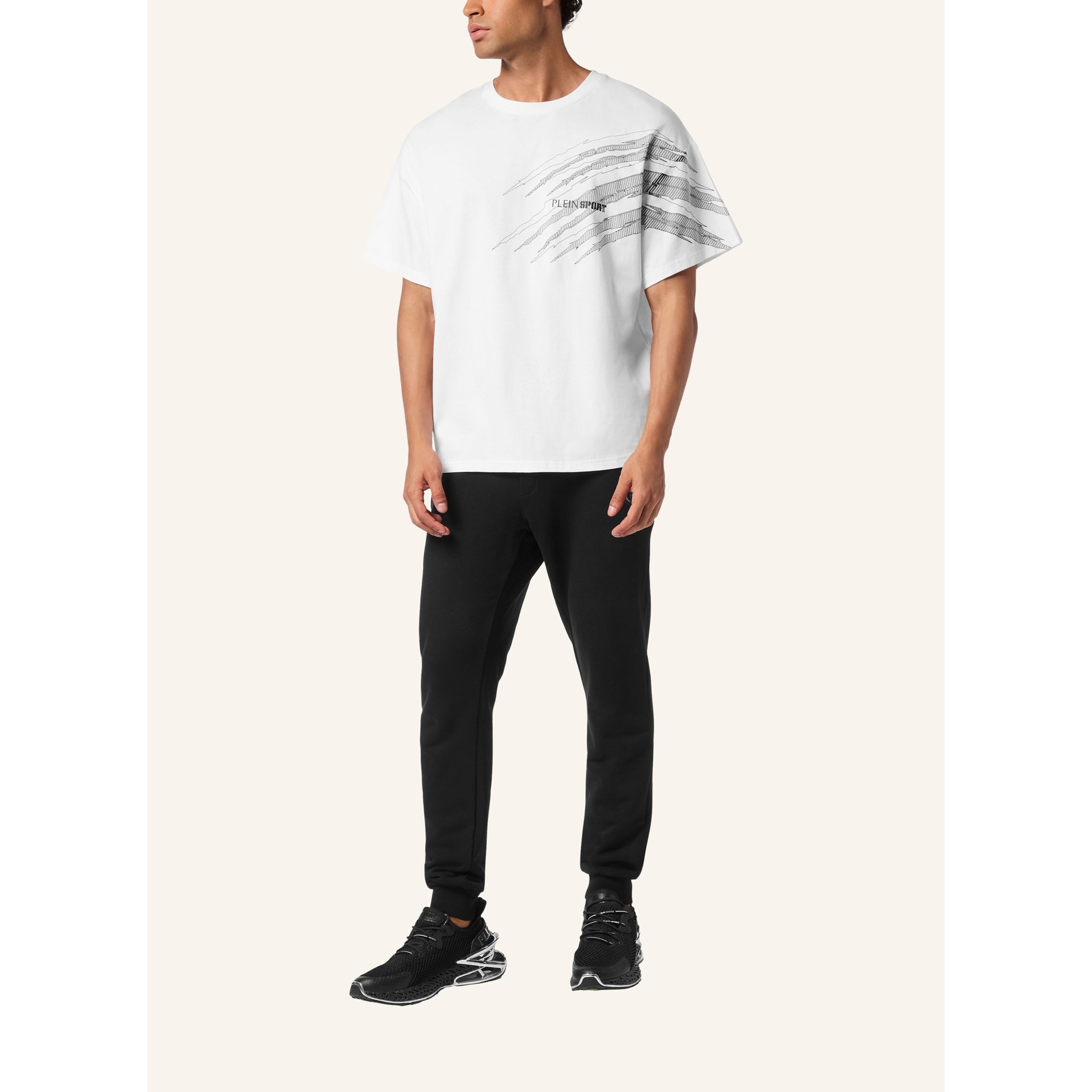 PLEIN SPORT Maglietta girocollo Ss SCRATCH