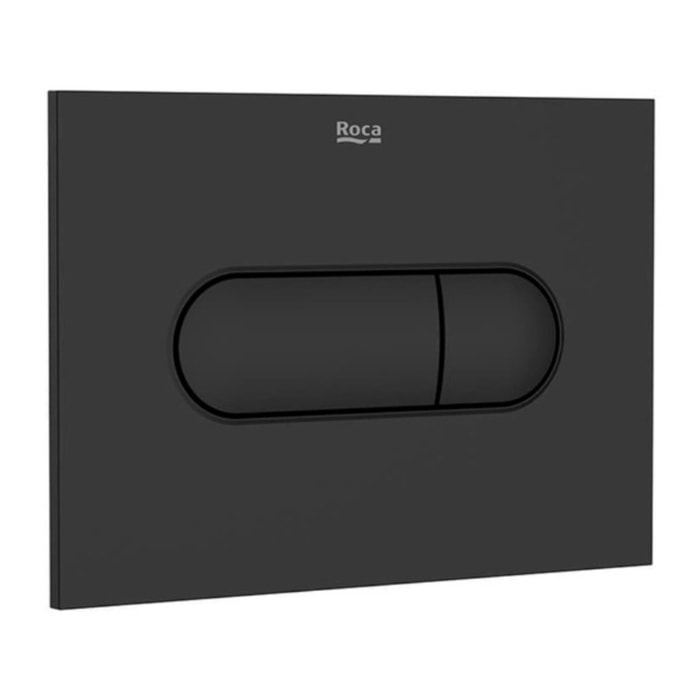 Plaque de commande double touche en plastique, noir mat (A890222206)
