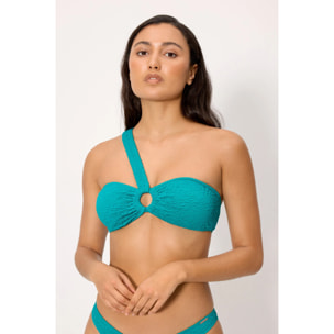 Top bikini bandeau Blu