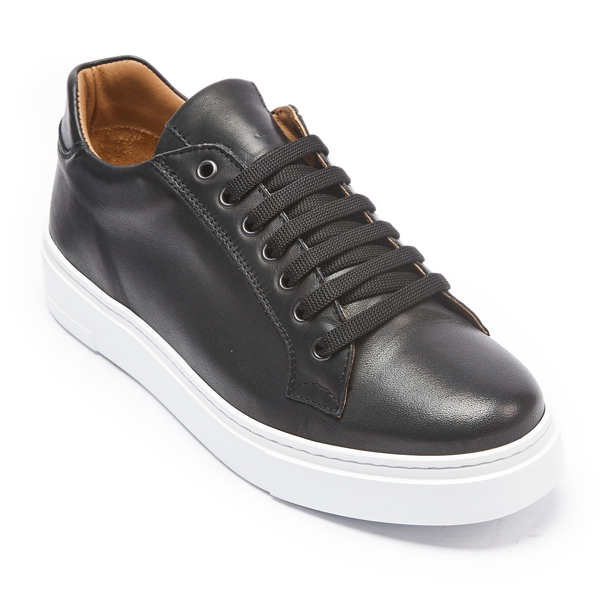 Classic Lace-up Sneaker British Passport Nero