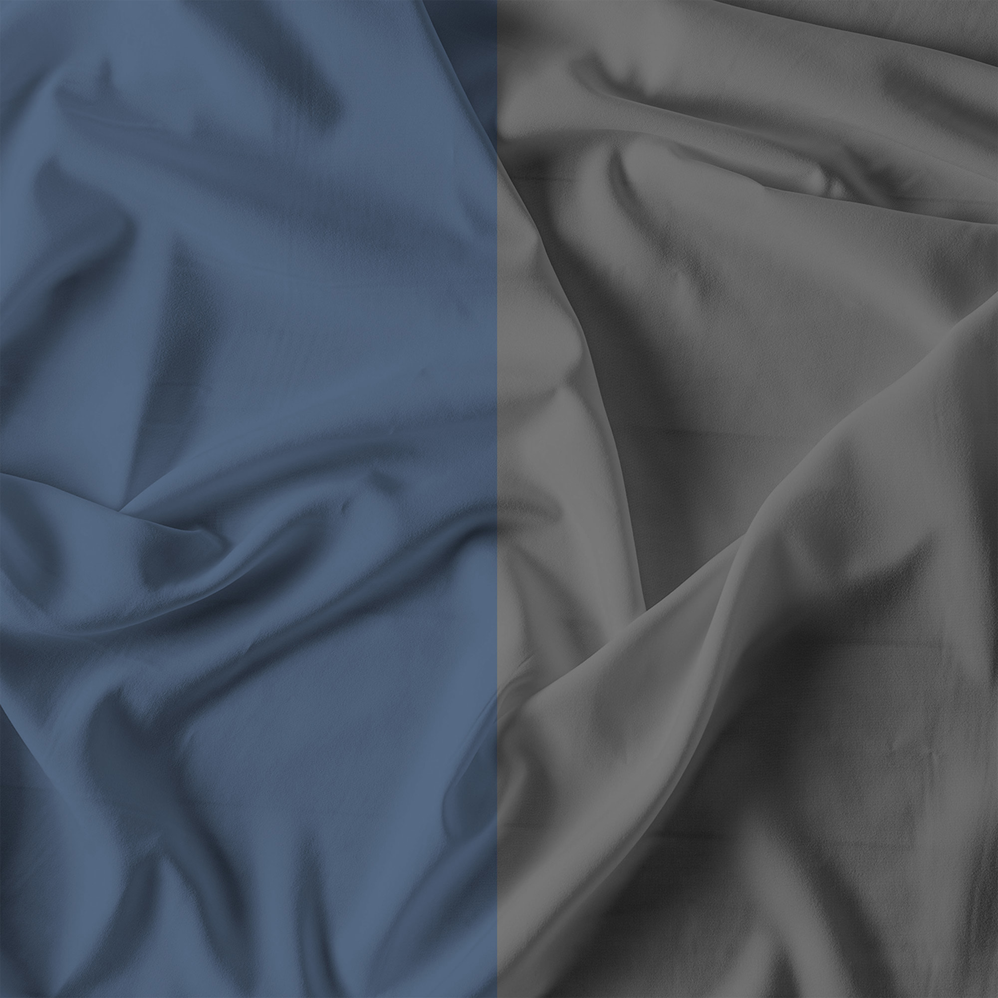 COMPLETO LETTO NATURAL COLOR, 100% Cotone, Made in Italy - AVIO/FUMO