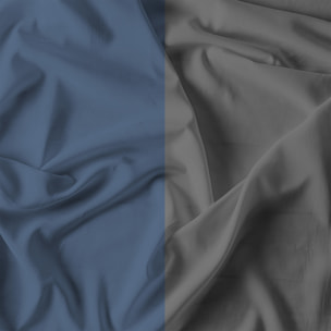 COMPLETO LETTO NATURAL COLOR, 100% Cotone, Made in Italy - AVIO/FUMO