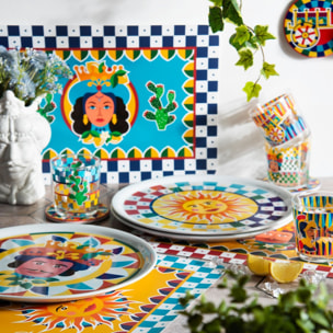 Set 6 tovagliette rettangolari Excelsa – Sicilian Rhapsody, Polipropilene Multicolore