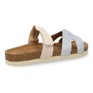 Sandalia Mujer cómoda doble tira