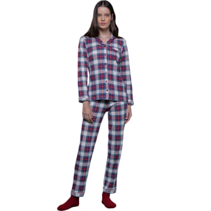 Pigiama donna caldo cotone red scotty Noidinotte