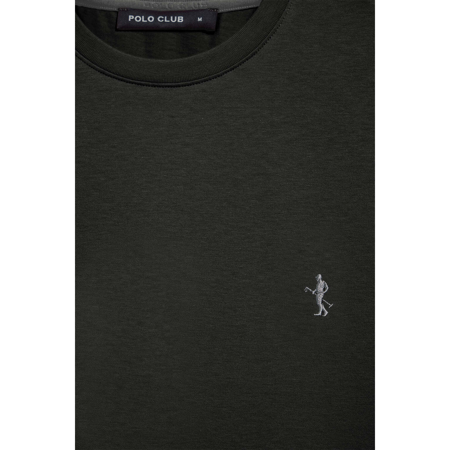 Camiseta negra básica de cuello redondo y bordado Rigby Best