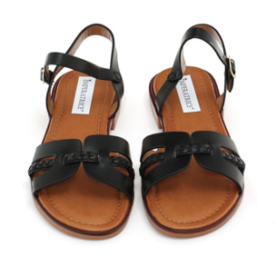 Sandali bassi in simil pelle