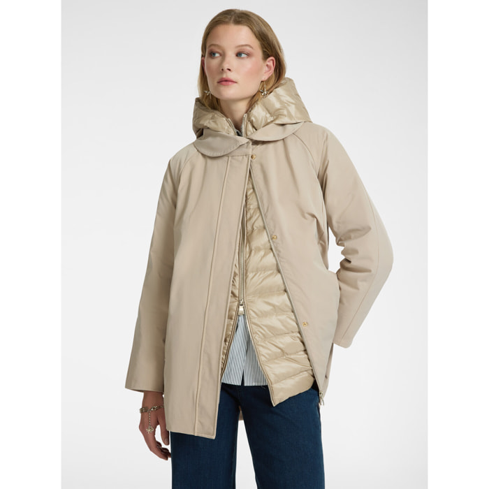 Elena Mirò - Piumino layering - Beige