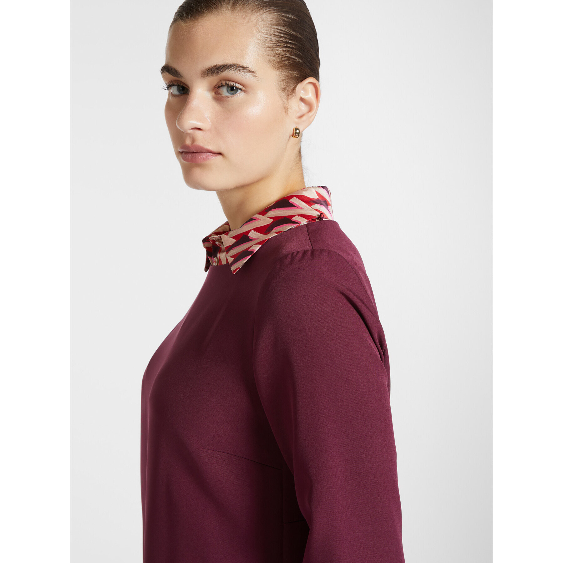 Elena Mirò - vestido cady - Burgundy