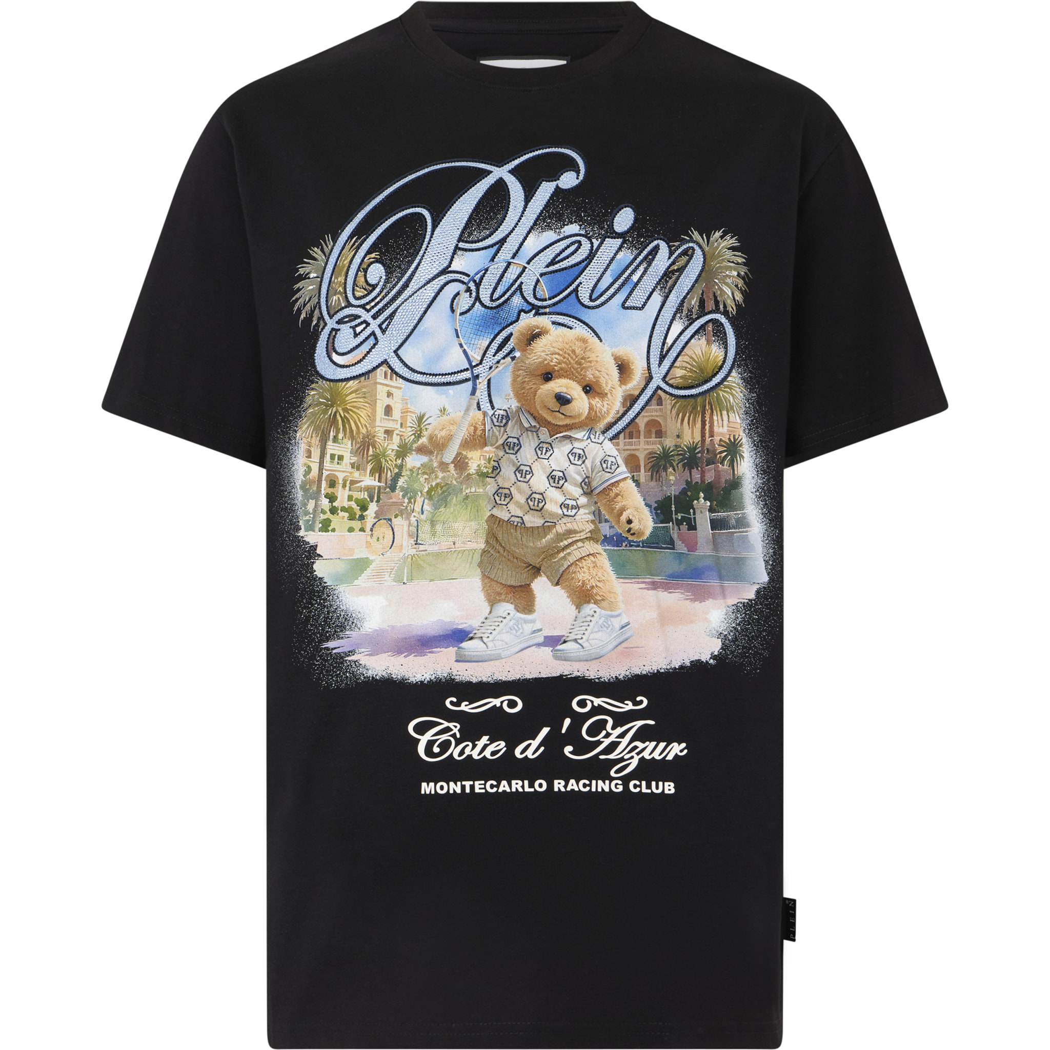 PHILIPP PLEIN Round Neck T-Shirt Teddy Tennis