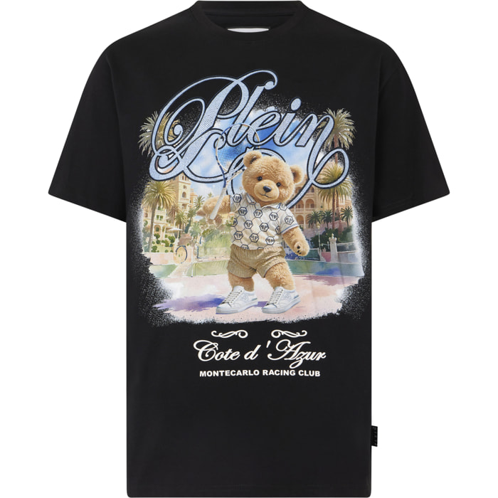 PHILIPP PLEIN Round Neck T-Shirt Teddy Tennis