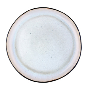 Plateau de service IRIS Ø32cm - 2 pièces - Blanc ivoire