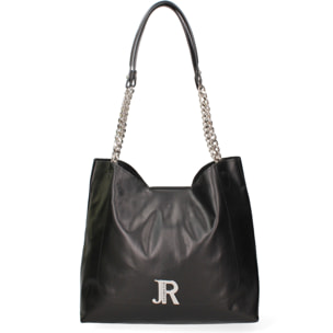 Borsa a spalla da donna Made in Italy - Modello Solara Chic - Vera pelle - 34.0 x 31.0 x 15.0 cm