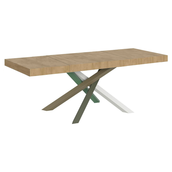 Table extensible 90x160/264 cm Volantis Premium Chêne Nature cadre 4/A