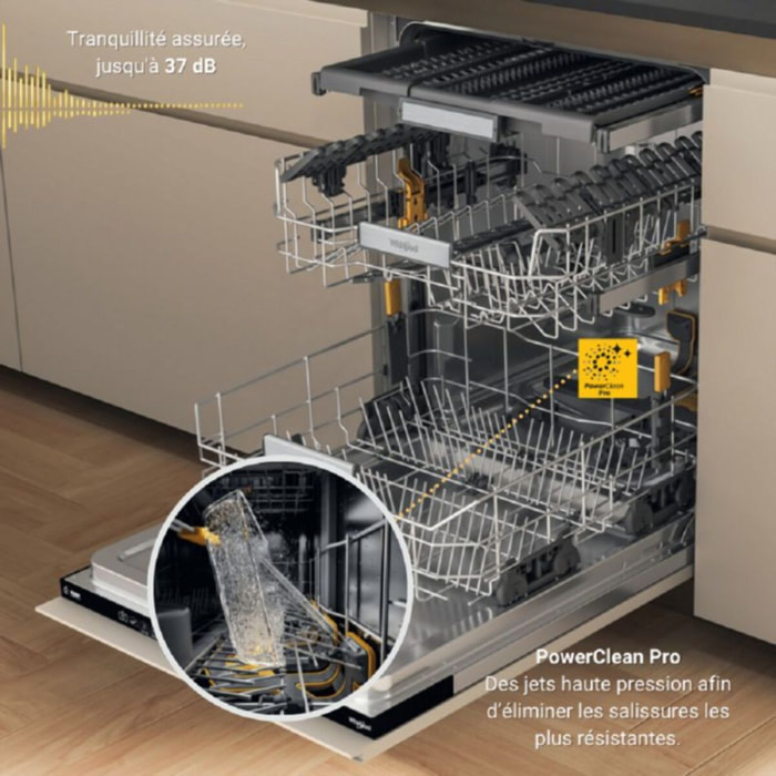 Lave vaisselle encastrable WHIRLPOOL W7IHT40TS MaxiSpace