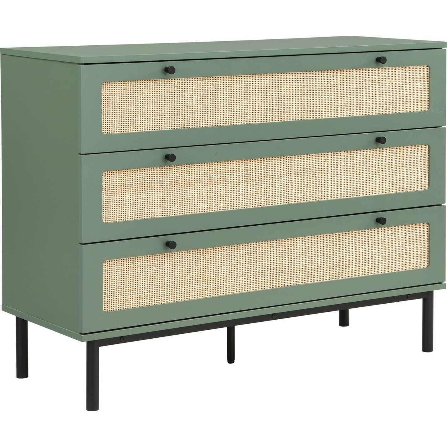 Commode 3 tiroirs en cannage - LUMA