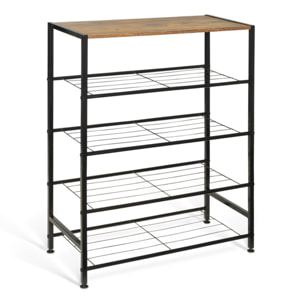 Meuble chaussures Elize 4 niveaux - 12 paires