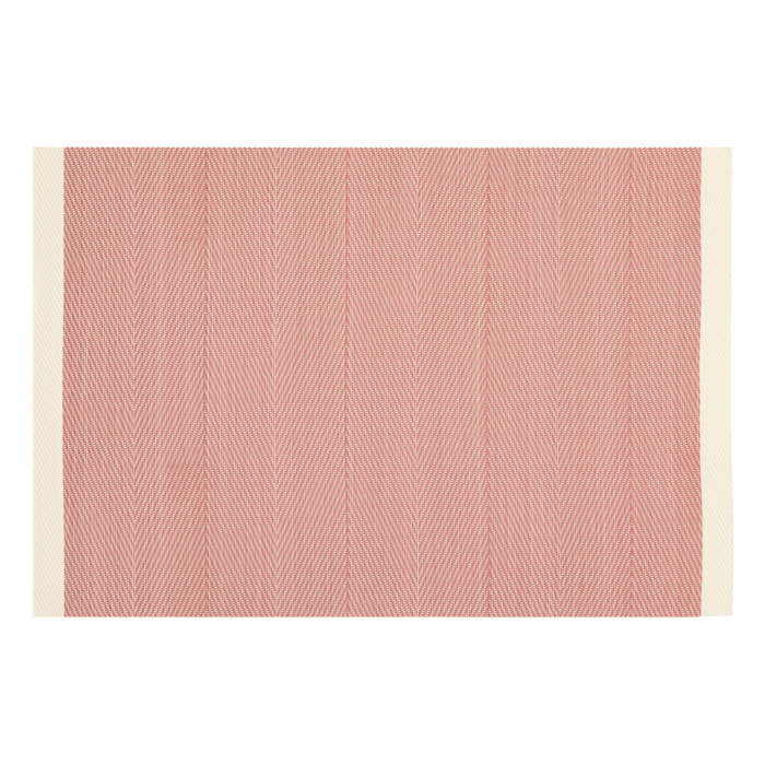 Set de table tissé avec liseré - Rouge