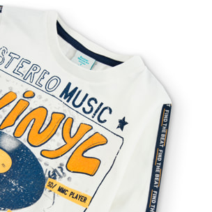 Camiseta punto "bbl music" de niño