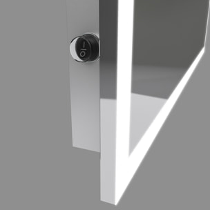 Miroir salle de bain LED auto-éclairant FRAME 60x80cm