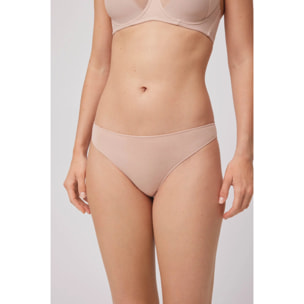 Mini slip in cotone beige