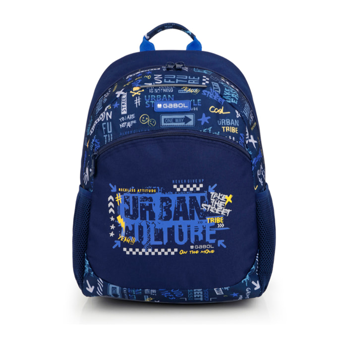 Mochila adaptable a carro Gabol SKULL azul y resistente al agua