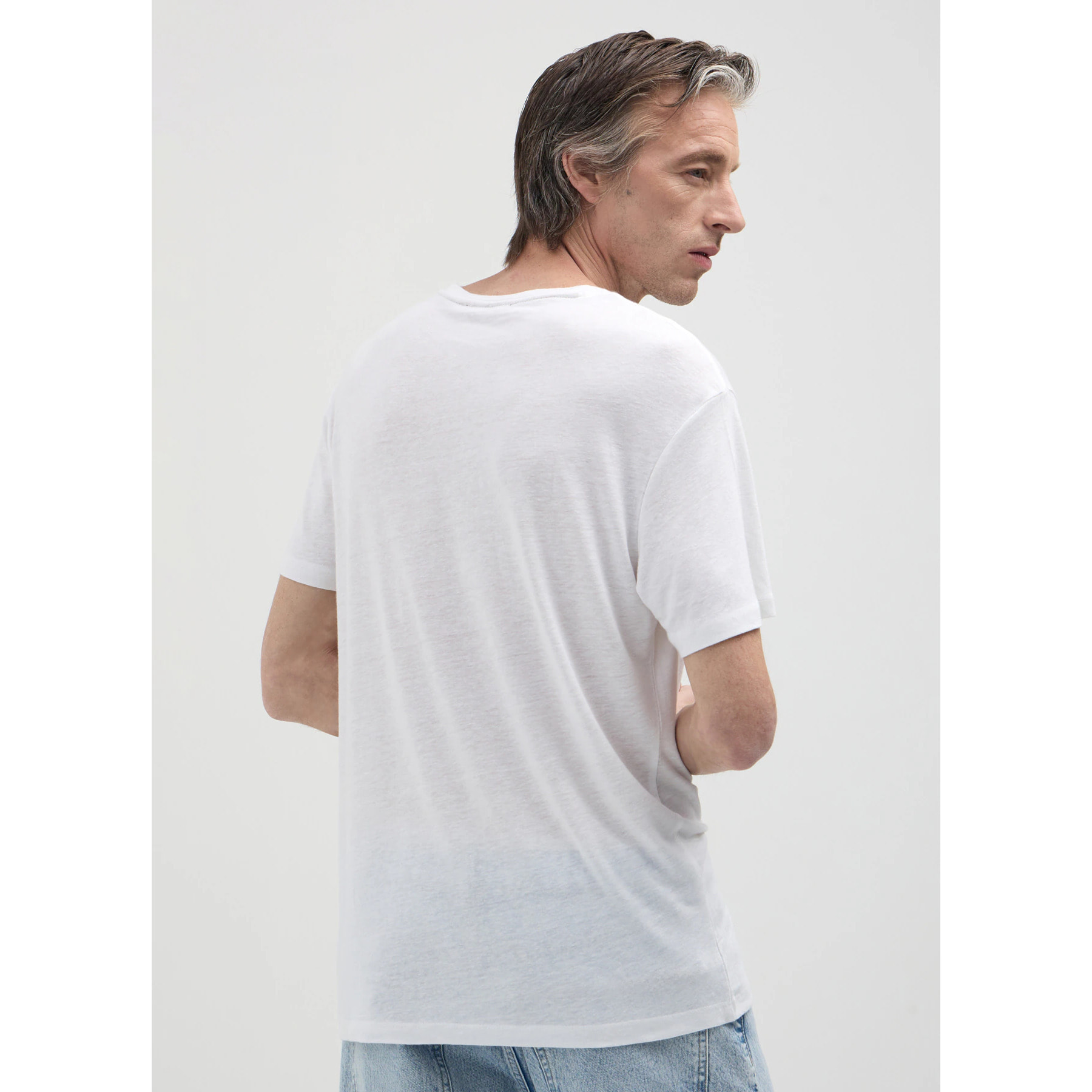 T-shirt misto lino