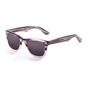 Gafas de sol LENOIR BIARRITZ - Demi negro con detalle blanco transparente / Ahumada