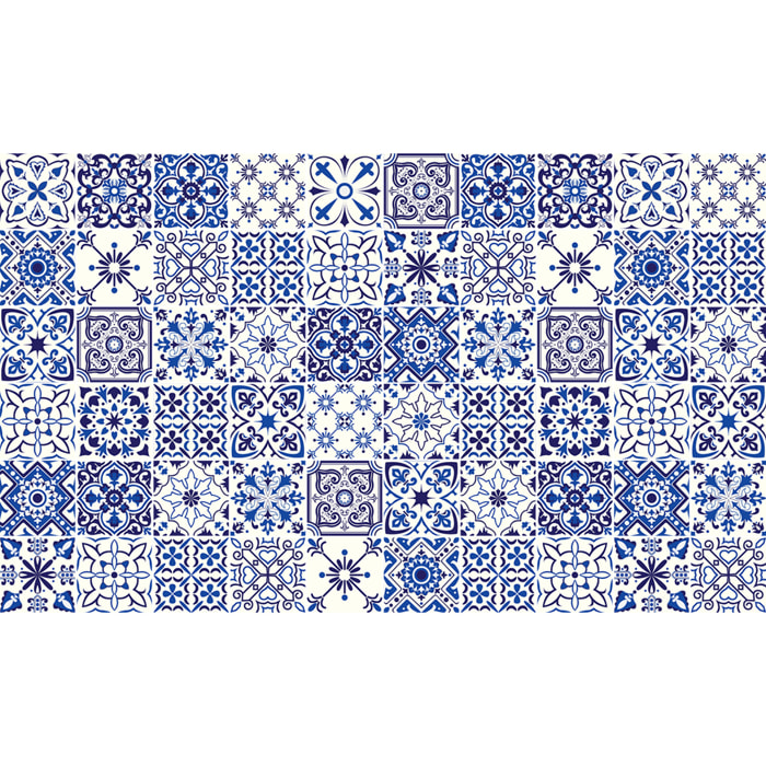 Stickers muraux - Sticker Mural Carrelage adhésif Cuisine Salle de Bain - 60 STICKERS CARRELAGES GRECCIO